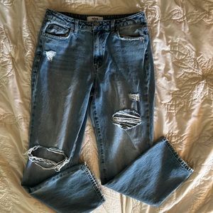 Mica boyfriend straight leg midrise jeans